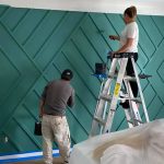 painting a textured accent wall